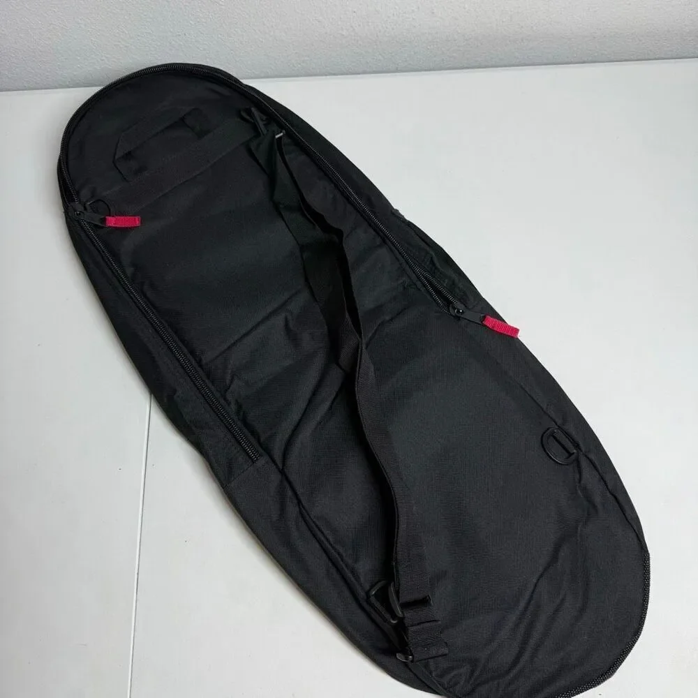 Black Skateboard Carry Bag Shoulder Strap Pocket 13” X 21”